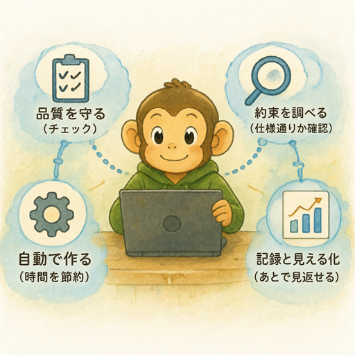 自動で作る・チェックする・記録する