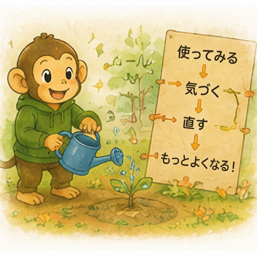 使ってみる・気づく・直す・もっとよくなる